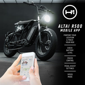 Hover-1 Pro Series Altai R500 Electric Bicycle with 28 mph Max Speed, 500W Motor, Average Range of 60 Miles and 20” Fat Tires