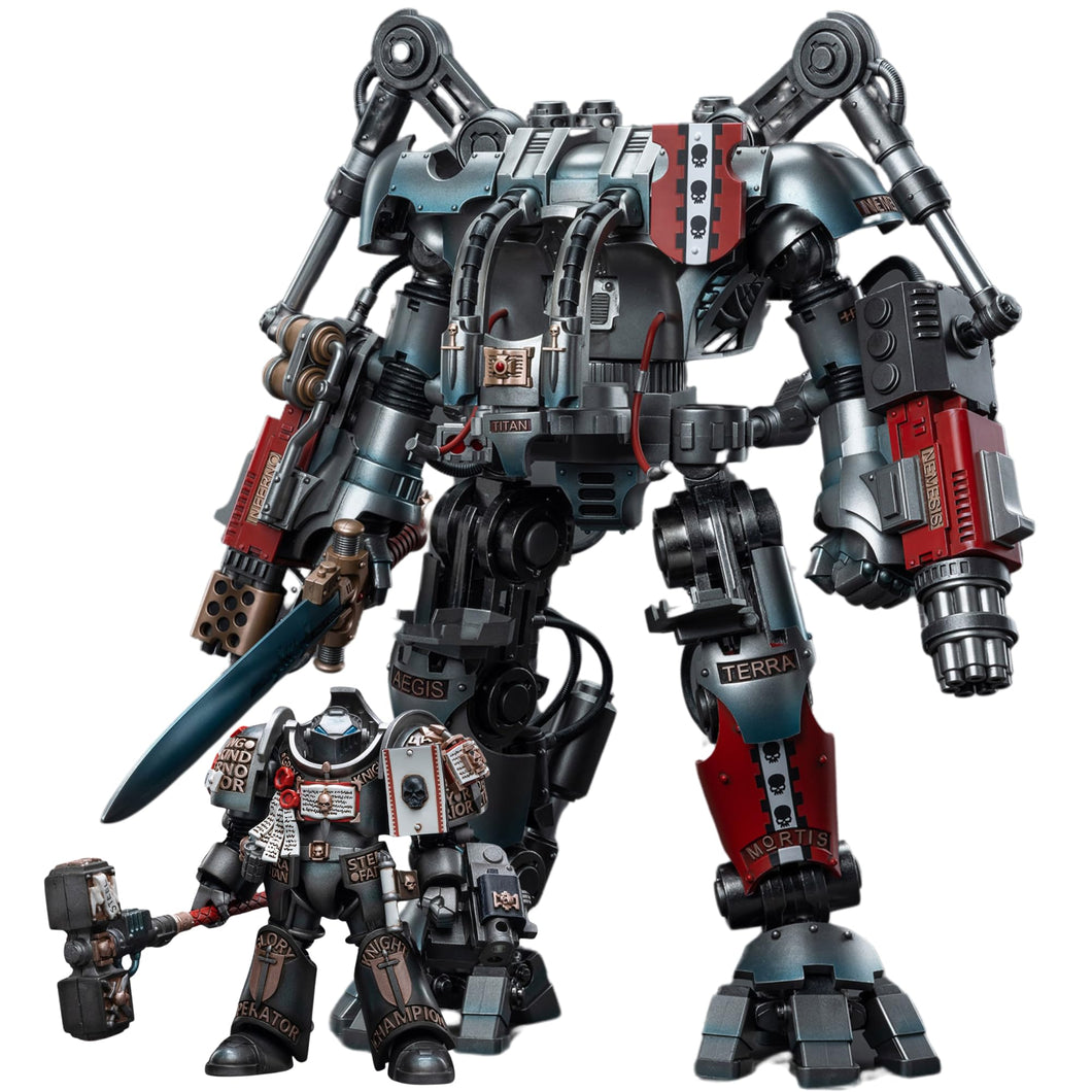 Action Figure 1/18 Strife Mech,2PCS/Set, Robot Figure Grey Knights Nemesis Dreadknight Mecha Including Action Figures