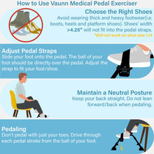 Load image into Gallery viewer, Vaunn Under Desk Bike Pedal Exerciser Ergometer with LCD Display
