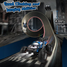 Load image into Gallery viewer, Remote Control Car, All-Terrain Remote Control Truck for Boys, Rechargeable Rc Truck with LED, 1:20, 10KM/H, 2 Motors, 2.4GHZ
