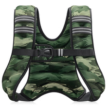 Load image into Gallery viewer, ZELUS Weighted Vest, 6lb/8lb/12lb/16lb/20lb/25lb/30lb Weight Vest for Men Women with Storage Pocket &amp; Reflective Strips for Workout Strength Training Running Muscle Building, Forest Green Camo (12 lb)
