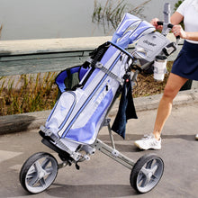 Load image into Gallery viewer, Clicgear Model 4.5 Golf Push Cart, Premium 3-Wheel Foldable Walking Golf Cart (White)
