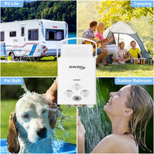 Load image into Gallery viewer, Portable Water Heater Propane Tankless - 6L 1.58GPM RV on demand Hot Gas Outdoor Digital Display Water Heater for Camping,Boat,Cabins
