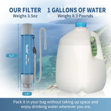 Load image into Gallery viewer, Yuclet Emergency Water Filter Straw for Survival, Camping &amp; Hiking, 4 Pack
