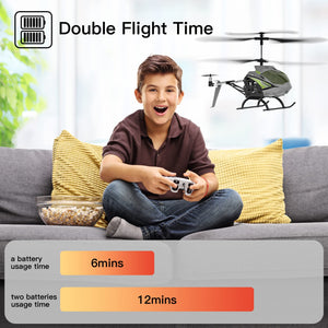 Remote Control Helicopter, S39H RC Helicopter with Altitude Hold and High & Low Speed Mode,2 Batteries, Big Size Aircraft for Adults Kids(Green)