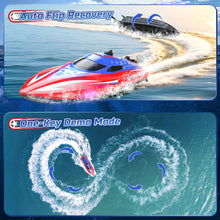 Load image into Gallery viewer, Full Proportional Remote Control Boat for Kids &amp; Adults, 20MPH+ High-Speed Waterproof RC Boat, 2 Battery(30 Mins), 2.4GHz
