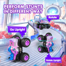 Load image into Gallery viewer, Remote Control Car, 2.4Ghz All Terrain Pony Monster Truck Toys, RC Truck with Music, 3 Lighting Effects, 360 Stunt (Pink)
