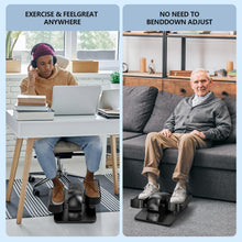 Load image into Gallery viewer, Under Desk Elliptical Machine for Senior Mini Elliptical Leg Exerciser with Remote Control Portable Electric Seated Foot Pedal Exerciser for Home Office
