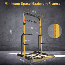 Load image into Gallery viewer, ZENOVA Squat Rack Power Rack and Dip Station
