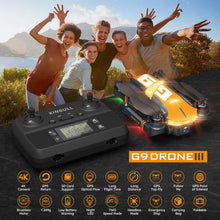 Load image into Gallery viewer, GPS Drones 4K with Brushless Motor and Follow Me Mode, Long Flight Time and Distance,5G FPV Transmission and Auto Return (Dark gray)
