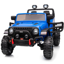 Load image into Gallery viewer, 2 Seater Ride on Toy Car for Kids, 24V 4WD Ride-on Truck Kids Electric Car with Remote Control, 4x200W Motors - Blue
