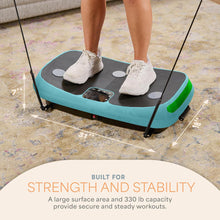 Load image into Gallery viewer, Lifepro Rumblex 4D Curved Vibration Plate Exercise Machine — Triple Motor, 7 Modes &amp; 60 Speeds Vibrating Platform Machine — Full Body Vibration Plate for Lymphatic Drainage &amp; at Home Workout
