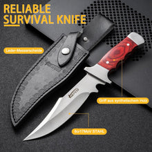 Load image into Gallery viewer, Omesio Fixed Blade Knife with Sheath Set Hunting Knife Full Tang Bushcraft Knives Skinning Knife Deer Hunting Knives, Big Camping Outdoor
