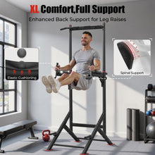Load image into Gallery viewer, SPORTSROYALS PT2 Power Tower Pull Up Bar Station, 450LBS Stable Pull Up Dip Station for Home
