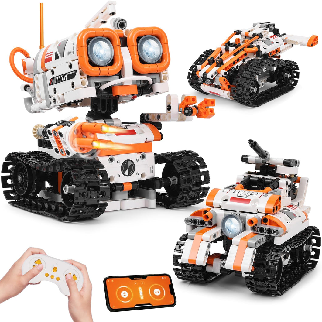 STEM Robotics Kits for Kids Ages 8-12 8-14 Year Old, 3 in 1 Remote/APP Control & Programming Robot Building Set