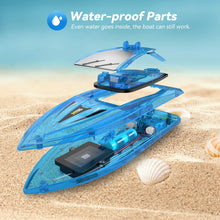 Load image into Gallery viewer, 2Pack LED Light RC Boat Remote Control Pool Water Toys for Kids Ages 8-12 Adults Lakes Bathtub Toy with Whole Body Waterproof
