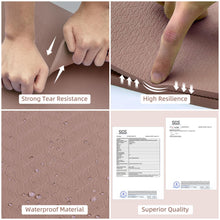 Load image into Gallery viewer, PAIDU Large Yoga Mat, 72" x 36" x 2/5"（10MM） Thick Non-Slip Exercise Mat, SGS-Certified POE Material, Ideal for Home Gym, Yoga, Pilates, Fitness Workouts &amp; Floor Mat (Brown - Double C)
