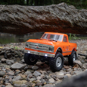 RC Truck 1/24 SCX24 1967 Chevrolet C10 4WD Truck RTR (Comes with Everything Needed to Run), Orange, AXI00001V2T3