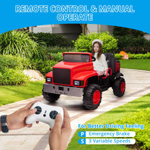 Load image into Gallery viewer, Ride On Truck for Kids 24V Ride On Car with Remote Control Electric UTV Vehicles with Dump Bed, 4WD Power 4x200W Motors
