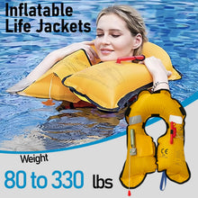 Load image into Gallery viewer, VOGUCCLO | Manual Inflatable Life Jacket for Adults| Supports up to 330 lbs
