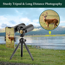Load image into Gallery viewer, Adorrgon 12x42 High Powered Binoculars for Adults, Phone Adapter and Tripod
