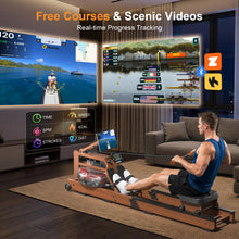 Load image into Gallery viewer, Rowing Machines for Home - Water Rowing Machine with Foldable Design - Wooden
