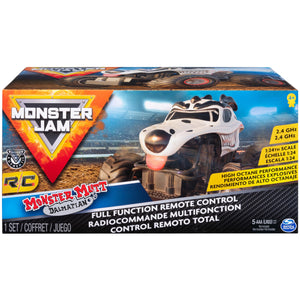 Monster Jam, Official Monster Mutt Dalmatian Remote Control Monster Truck for Boys and Girls, 1:24 Scale, 2.4 GHz, Kids Toys