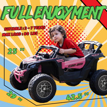 Load image into Gallery viewer, 24V Ride on Toys for Big Kids,Kids Electric Ride on Car UTV 4WD/2WD,High Speed Power Wheels with EVA Rubber Tires - Pink

