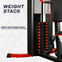Load image into Gallery viewer, Fitvids Multifunctional Home Gym Equipment with 122.5 lbs Weight Stack
