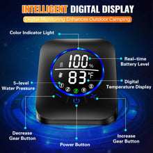 Load image into Gallery viewer, Rechargeable Portable Shower Pump for Camping, 8000mAh, XL Foldable Bucket
