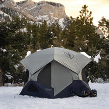 Load image into Gallery viewer, Gazelle Tents™ T4 Overland EXP Hub Tent, Extended Season Camping Tent, Sleeps 4, Pop-Up Hub Tent, Durable Ripstop Fabric, TriTech Mesh, Waterproof, UV Resistant, Agave Green, 78" x 94" x 94", GT403AG
