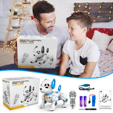 Load image into Gallery viewer, Remote Control Robot Dog Toy, RC Programmable Smart Interactive Robotic Pet, RC Stunt Robot Toy Imitates Animals Music
