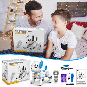 Remote Control Robot Dog Toy, RC Programmable Smart Interactive Robotic Pet, RC Stunt Robot Toy Imitates Animals Music