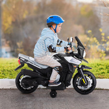 Load image into Gallery viewer, 12V Electric Motorcycle for Kids Ride on Toys Motorbike Battery Powered Off-Road Dirt Bikes, Silver
