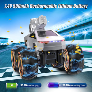 1:16 Remote Control Car, 2.4GHz Shoot Water RC Cars, 4WD Amphibious RC Truck, All Terrain Off-Road Remote Control Monster Truck