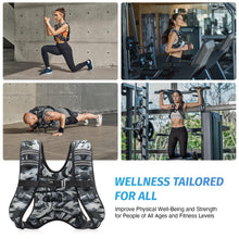 Load image into Gallery viewer, ZELUS Weighted Vest, 6lb/8lb/12lb/16lb/20lb/25lb/30lb Weight Vest for Men Women with Storage Pocket &amp; Reflective Strips for Workout Strength Training Running Muscle Building, Gray Camo (12 lb)
