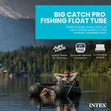 Load image into Gallery viewer, INTEX Big Catch Pro Inflatable Fishing Float Tube Set with Oars
