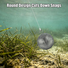 Load image into Gallery viewer, Dr.Fish 2pk Cannonball Sinkers Saltwater Trolling Downrigger Weights 40oz
