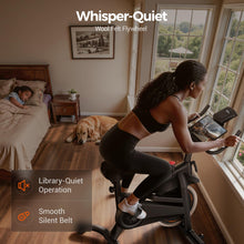 Load image into Gallery viewer, CURSOR FITNESS Exercise Bike, Quiet Belt Drive Stationary Bike for Home with 0-100 Resistance
