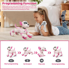 Load image into Gallery viewer, Programmable Robot Dog Toy with Voice Control for Kids, 2.4GHz Remote Control Robot Pet with Touch Sensors
