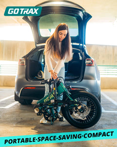 20" Electric Bike, Max Range 50 Miles & 20Mph Power by 350W, LCD Display & 5 Pedal-Assist Levels, Adult Folding Bike