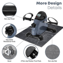 Load image into Gallery viewer, Under Desk Bike Pedal Exercise (Gray)
