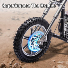 Load image into Gallery viewer, 36V 350W Kids Electric Motorcycle, High-Speed Kids Electric Dirt Bike Fast Speed 14MPH Max Ride on Toy for Big Kids, Black
