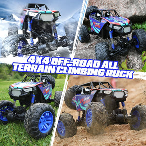 Large 1:8 Scale Upgraded RC Cars Remote Control Car for Adults Boys, Off Road Monster Truck with Realistic Sound, 2.4Ghz 4WD