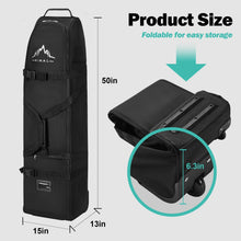 Load image into Gallery viewer, Himal Outdoors Soft-Sided Golf Travel Bag with Wheels- Heavy Duty 600D Polyester Oxford Wear-Resistant, Excellent Zipper Universal Size
