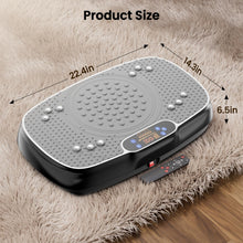 Load image into Gallery viewer, Vibration Plate Exercise Machine: TISSCARE Vibrating Plates for Weight Loss and Lymphatic Drainage, 400lbs Shake Plate Whole Body Workout Platform for Home Fitness Fat Burner Sedentary Office

