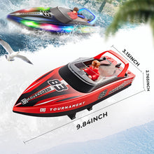 Load image into Gallery viewer, Remote Control Boat, 2 Packs 10 inch Fast Speed RC Boat 15 KPH for Pools &amp; Salt Water, Summer Toys for Adults and Kids
