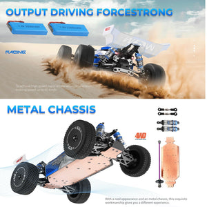 1/14 RC Cars, 4WD High-Speed Remote Control Cars for Adults, Creative Lighting Design, Upgraded Hardware and Battery, Max 43 mph