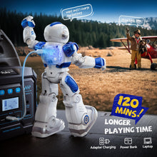 Load image into Gallery viewer, Programmable Robot with APP Control, Remote Control, Gesture Sensing Control, Rechargeable Robots Toys, Blue

