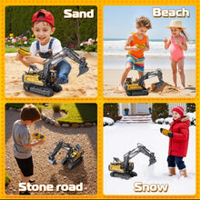 Load image into Gallery viewer, Remote Control Excavator Toys, 11 Channel 1:20 RC Construction Vehicles, 680° Rotation Hydraulic Car Toys, RC Truck Digger
